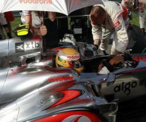 пазл Льюис Хэмилтон - McLaren - Монца 2010